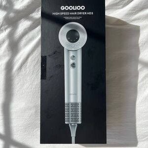 Goolioo HD3 High-Speed Hair Dryer in Sleek Silver